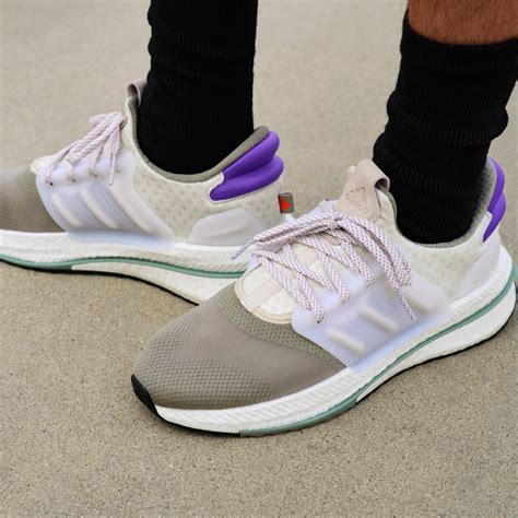 adidas purple boost shoes.